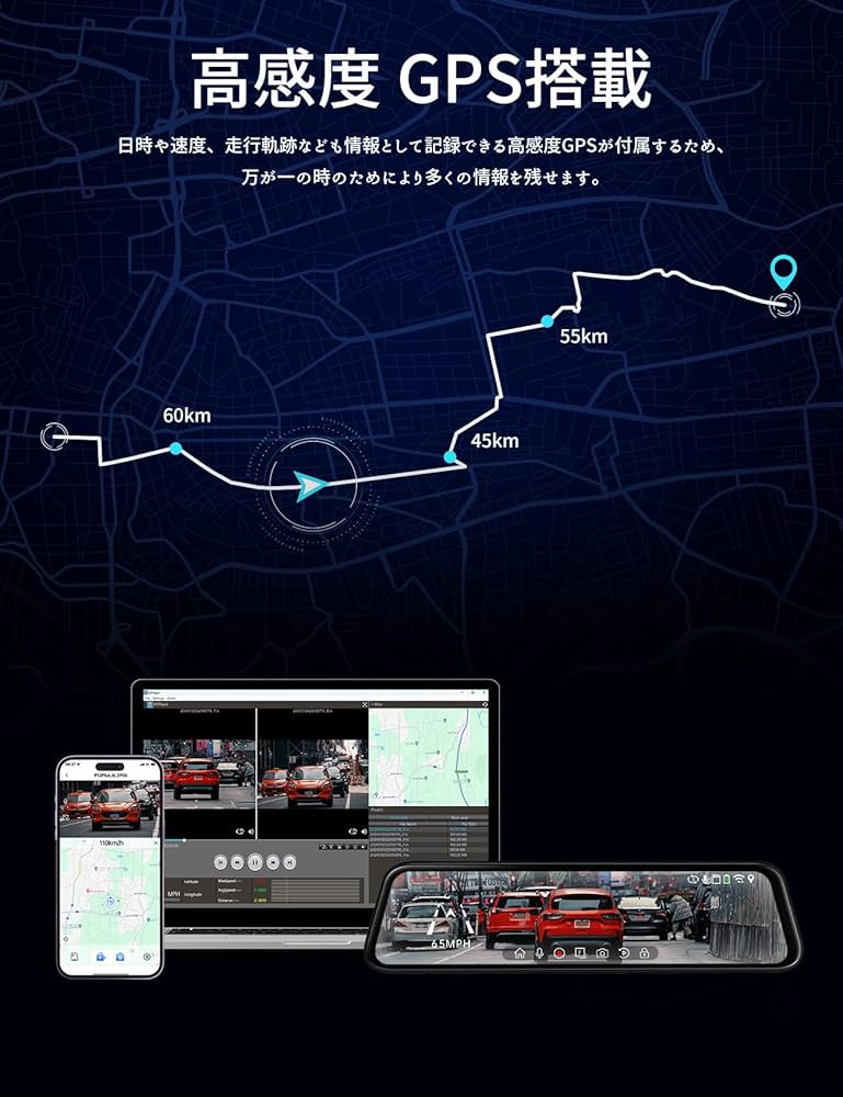 ドライブレコーダー ミラー型 4K 800万画素 2024新モデル・WIFI搭載 Amazon.co.jp: Pelsee ドライブレコーダー ミラー型 4K 800万